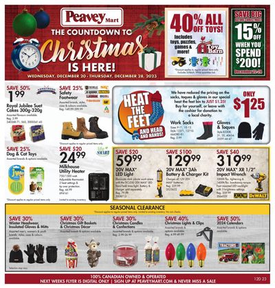 Peavey Mart Flyer December 20 to 28