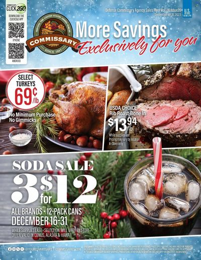 Commissary Weekly Ad Flyer Specials December 18 to December 31, 2023