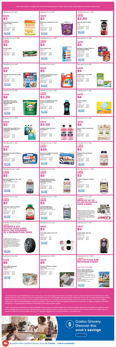 Costco (ON & Atlantic Canada) Weekly Savings May 25 to 31