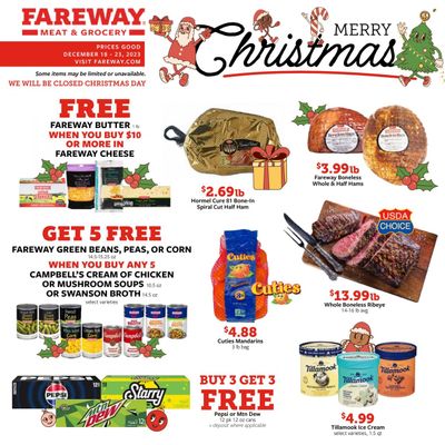 Fareway (IA) Weekly Ad Flyer Specials December 18 to December 23, 2023