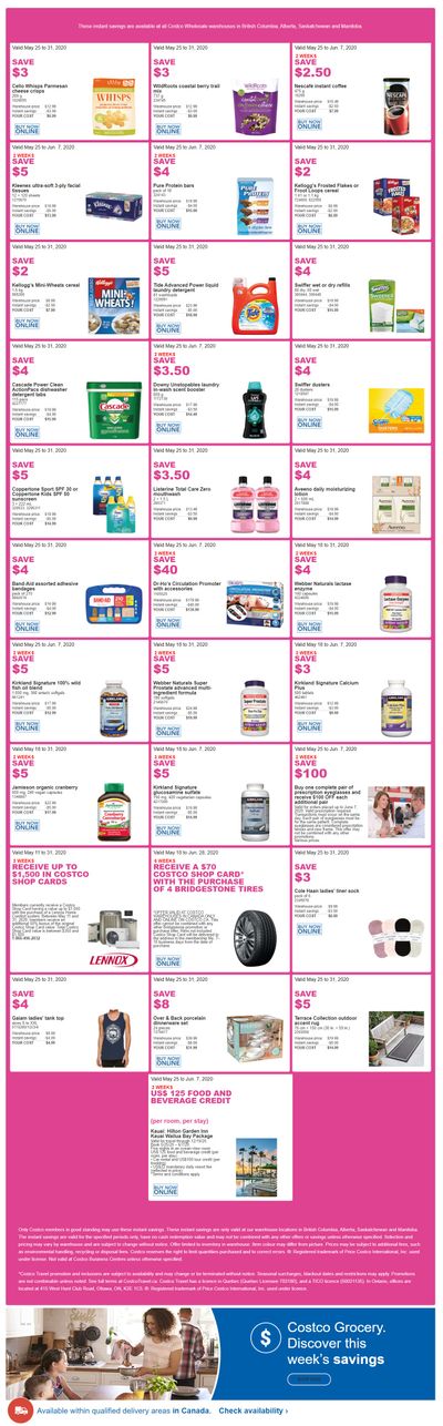 Costco (BC, AB, SK & MB) Weekly Savings May 25 to 31