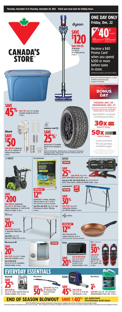 Canadian Tire (West) Flyer December 21 to 28