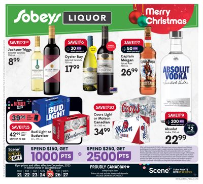 Sobeys (SK) Liquor Flyer December 21 to 27