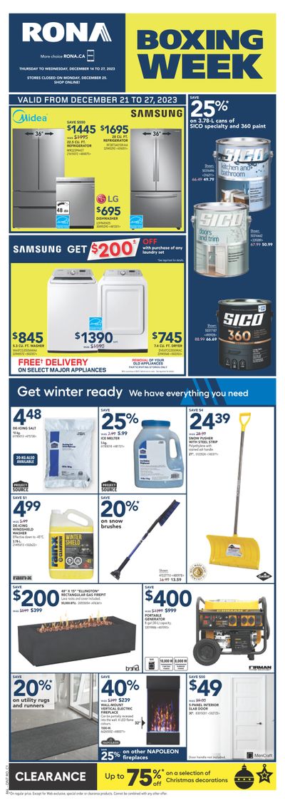 Rona (ON) Flyer December 21 to 27