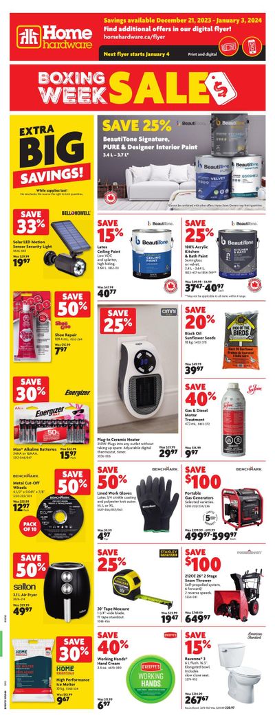 Home Hardware (BC) Flyer December 21 to 27