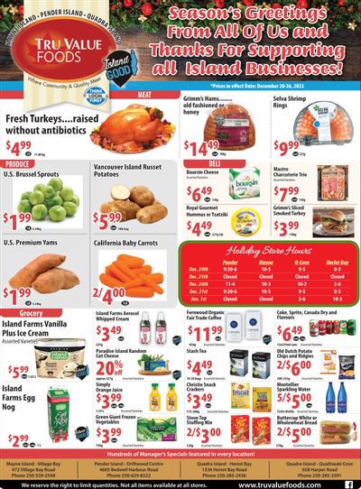 Tru Value Foods Flyer December 20 to 26
