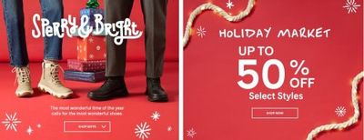 Sperry Canada Holiday Market: Save up to 50% on Select Styles