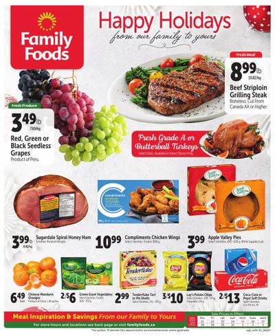 Family Foods Flyer December 21 to January 3