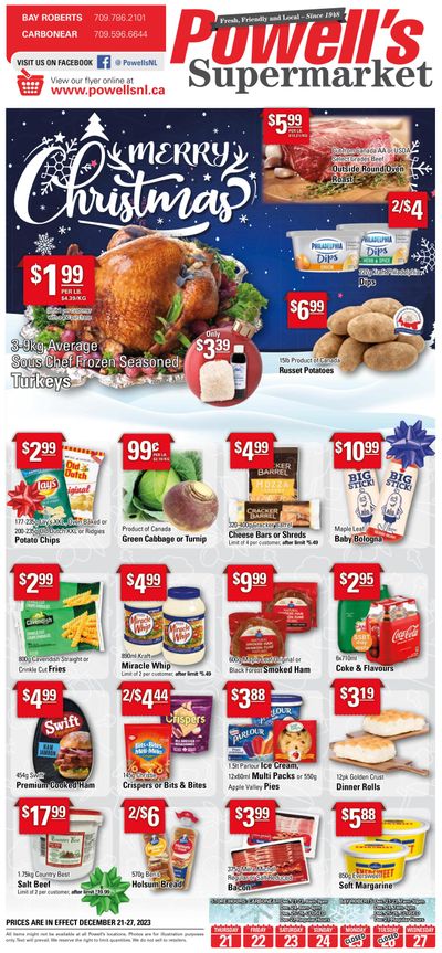 Powell's Supermarket Flyer December 21 to 27