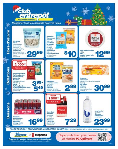 Wholesale Club (QC) Flyer December 21 to January 3