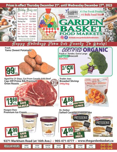 The Garden Basket Flyer December 21 to 27