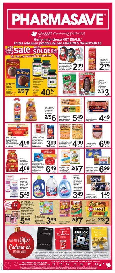 Pharmasave (NB) Flyer December 22 to 28