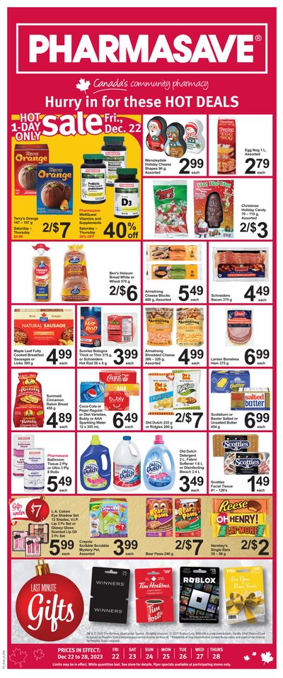 Pharmasave (Atlantic) Flyer December 22 to 28