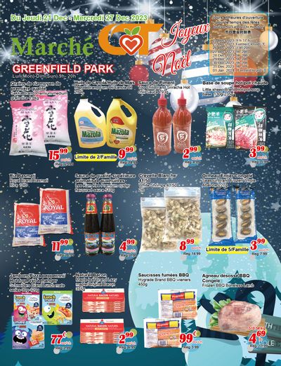 Marche C&T (Greenfield Park) Flyer December 21 to 27