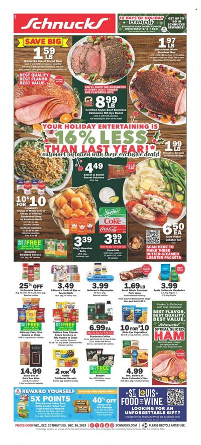 Schnucks (IA, IL, IN, MO) Weekly Ad Flyer Specials December 20 to December 26, 2023
