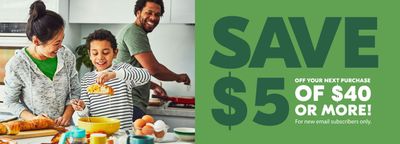 Sobeys Canada: Get $5 Off A $40 Purchase When You Subscribe To Emails