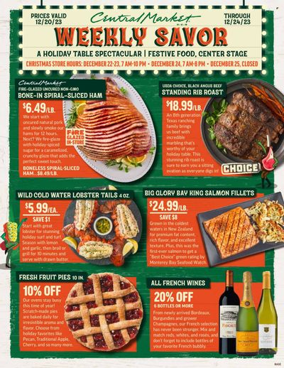 Central Market (TX) Weekly Ad Flyer Specials December 20 to December 24, 2023
