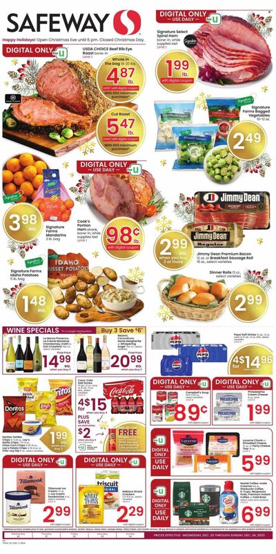 Safeway (CO) Weekly Ad Flyer Specials December 20 to December 24, 2023
