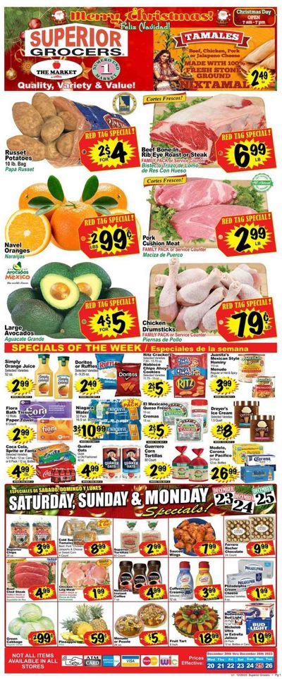 Superior Grocers (CA) Weekly Ad Flyer Specials December 20 to December 26, 2023