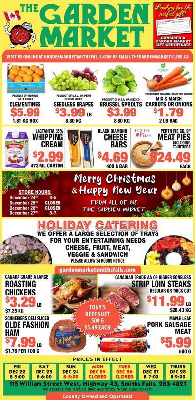 The Garden Market Flyer December 22 to 28