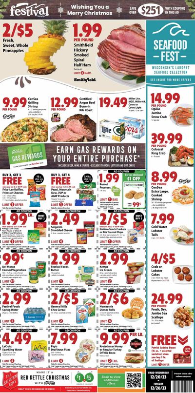 Festival Foods (WI) Weekly Ad Flyer Specials December 20 to December 26, 2023