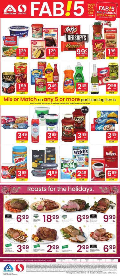 Safeway (MT) Weekly Ad Flyer Specials December 20 to December 24, 2023
