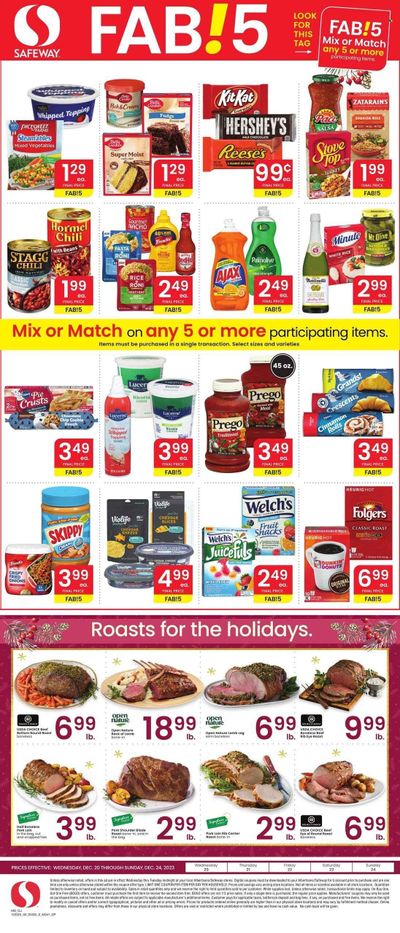 Safeway (CO) Weekly Ad Flyer Specials December 20 to December 24, 2023