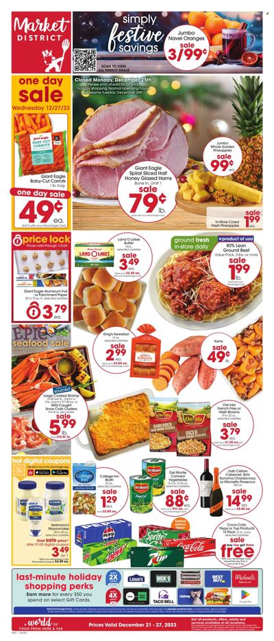 Giant Eagle (OH) Weekly Ad Flyer Specials December 21 to December 27, 2023