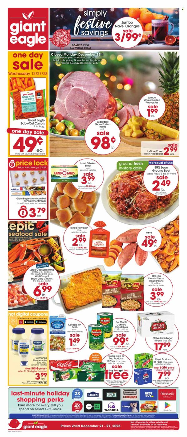 Giant Eagle (PA) Weekly Ad Flyer Specials December 21 to December 27, 2023