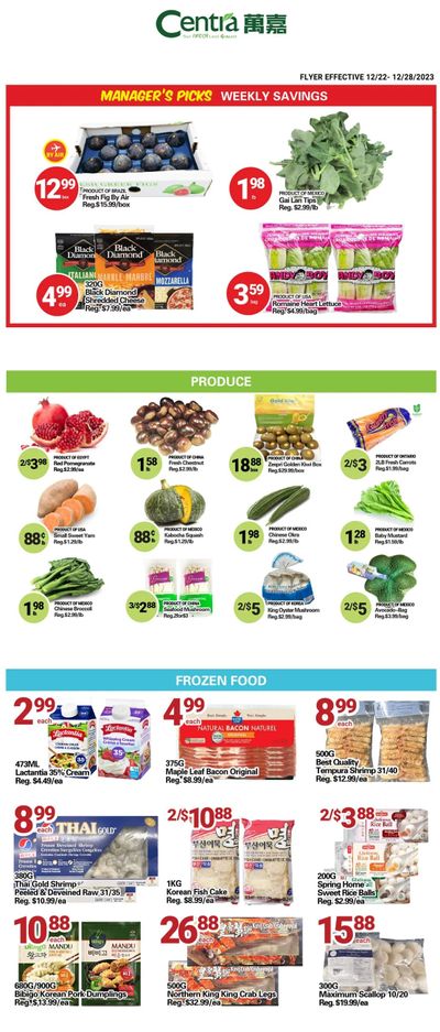 Centra Foods (Barrie) Flyer December 22 to 28