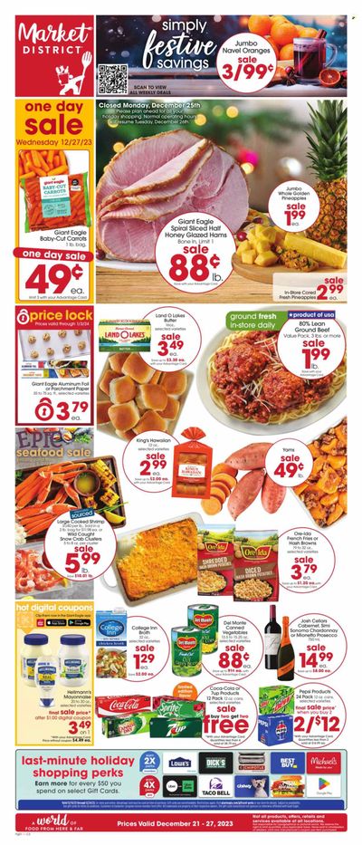Giant Eagle (OH) Weekly Ad Flyer Specials December 21 to December 27, 2023