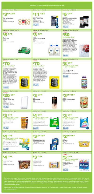 Costco (QC) Weekly Savings November 4 to 10