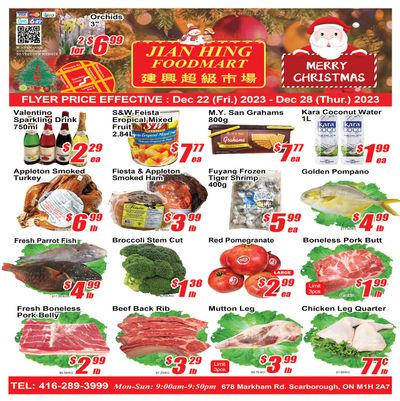 Jian Hing Foodmart (Scarborough) Flyer December 22 to 28