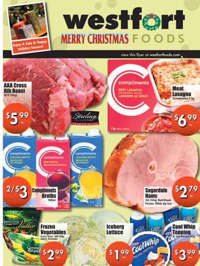 Westfort Foods Flyer December 22 to 28