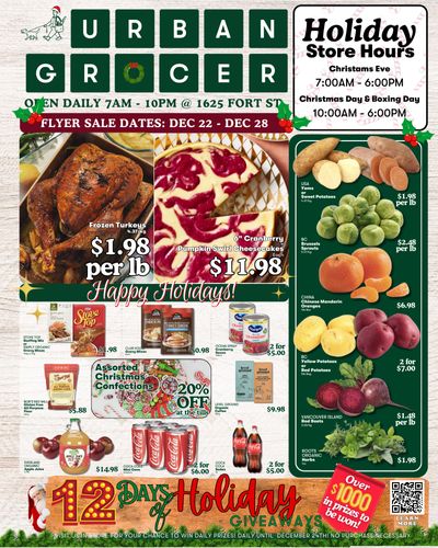 Urban Grocer Flyer December 22 to 28
