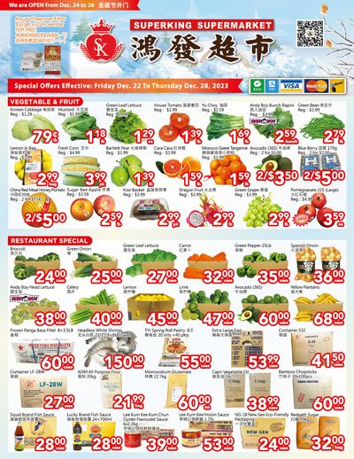 Superking Supermarket (North York) Flyer December 22 to 28