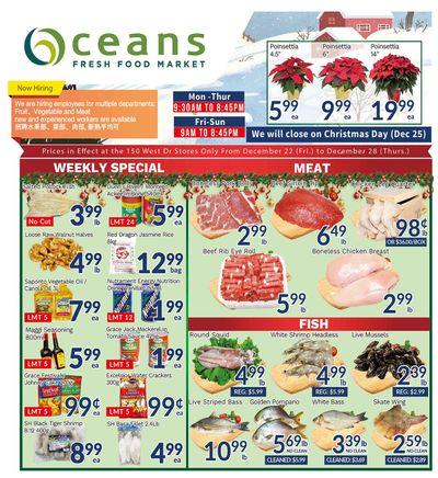 Oceans Fresh Food Market (West Dr., Brampton) Flyer December 22 to 28