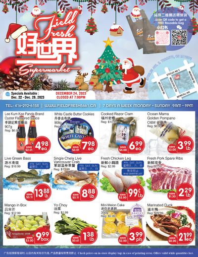 Field Fresh Supermarket Flyer December 22 to 28