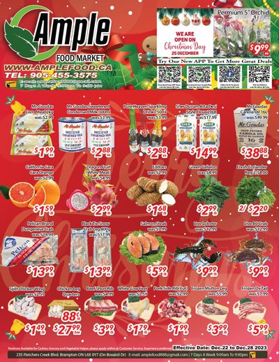 Ample Food Market (Brampton) Flyer December 22 to 28