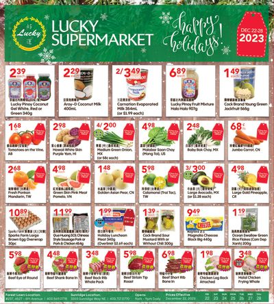 Lucky Supermarket (Calgary) Flyer December 22 to 28