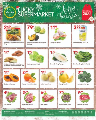 Lucky Supermarket (Winnipeg) Flyer December 22 to 28