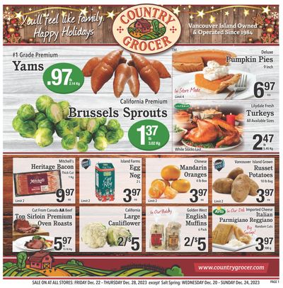 Country Grocer Flyer December 22 to 28