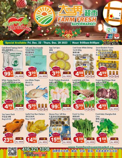 Farm Fresh Supermarket Flyer December 22 to 28