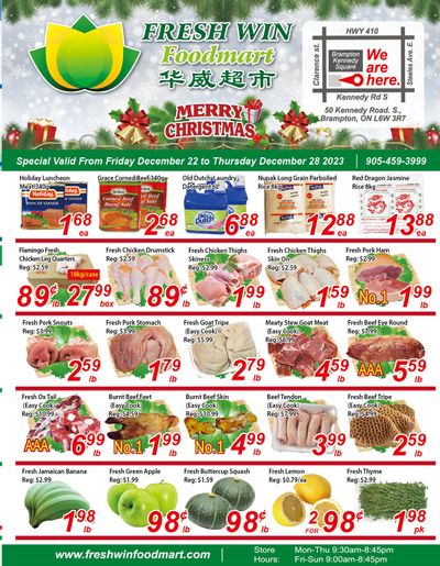 Fresh Win Foodmart Flyer December 22 to 28