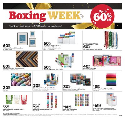 Michael's Boxing Week Flyer December 22 to 31