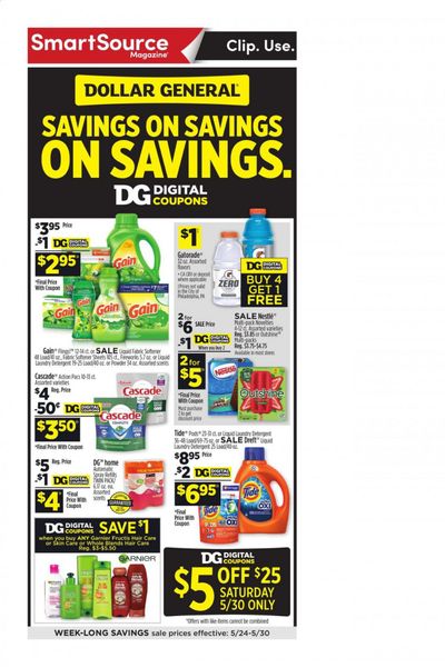 Dollar General Weekly Ad & Flyer May 24 to 30 Dollar General Weekly Ad & Flyer May 24 to 30