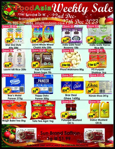 FoodAsia Flyer December 22 to 27