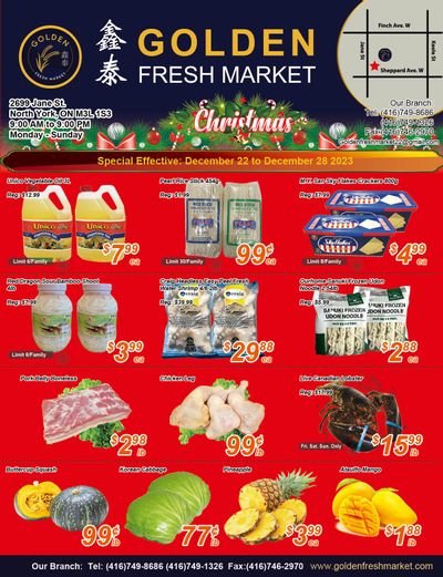 Golden Fresh Market Flyer December 22 to 28
