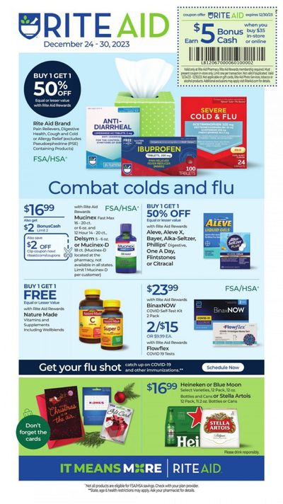RITE AID Weekly Ad Flyer Specials December 24 to December 30, 2023