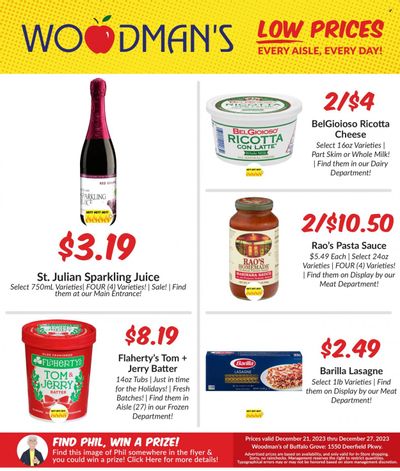 Woodman's Markets (IL, WI) Weekly Ad Flyer Specials December 21 to December 27, 2023